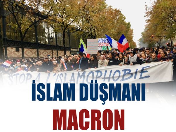 İslam düşmanı Macron
