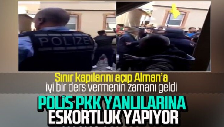 PKK'lılar saldırdı Alman polisi izledi