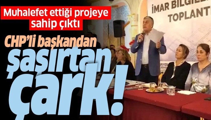CHP'li Sarıyer Belediye Başkanı Şükrü Genç'ten şaşırtan çark!