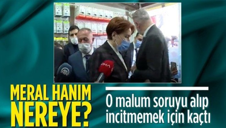 HDP'ye kapatma davası! İYİ Parti Genel Başkanı Meral Akşener soru almadan kaçtı
