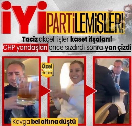 Yeni bomba! Murat İde, Esma Bekar ve İYİ Partililerin özel jette alkol aldığı görüntüler sızdırıldı