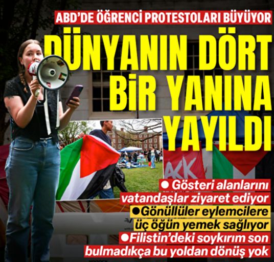 ABD'de öğrenci protestoları büyüyor: Dünyanın dört bir yanına yayıldı