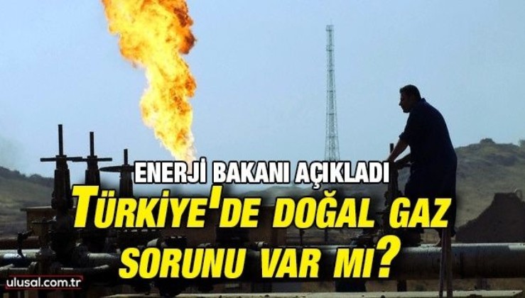 Enerji Bakanı açıkladı: Türkiye'de doğal gaz sorunu var mı?