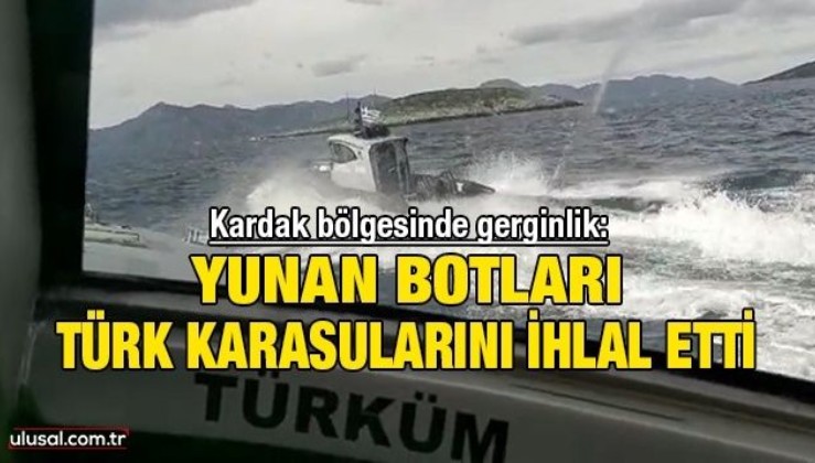 Kardak bölgesinde gerginlik: Yunan botları Türk karasularını ihlal etti