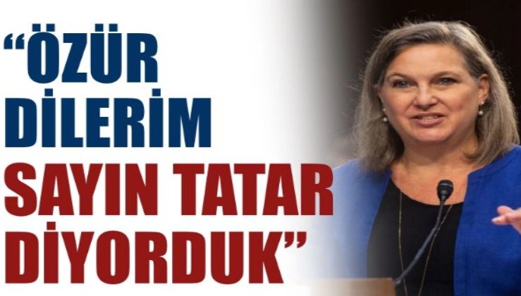 ABD Dışişleri Müsteşarı Nuland, KKTC liderine yanlışlıkla 'Cumhurbaşkanı' dedi: "Özür dilerim, Sayın Tatar diye hitap ediyorduk"