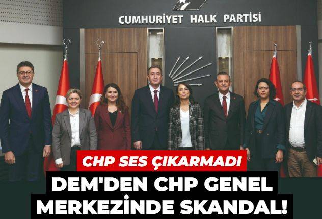 DEM, CHP Genel Merkezi'nde Atatürk'ü hedef aldı! ‘1921’den sonra inkâr oldu’