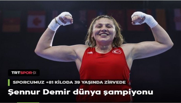Şennur Demir 39 yaşında dünya şampiyonu