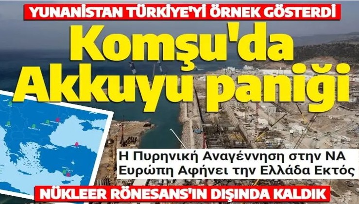 Komşu Türkiye'yi örnek gösterdi: 'Nükleer Rönesans'ın dışında kaldık'