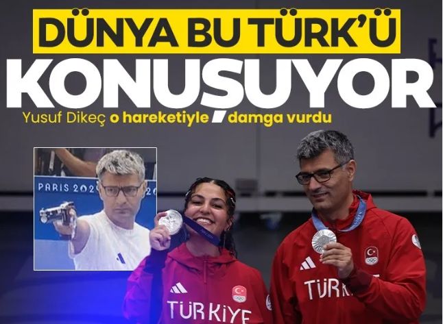 Pozu efsane oldu! Yusuf Dikeç dünya gündemine oturdu