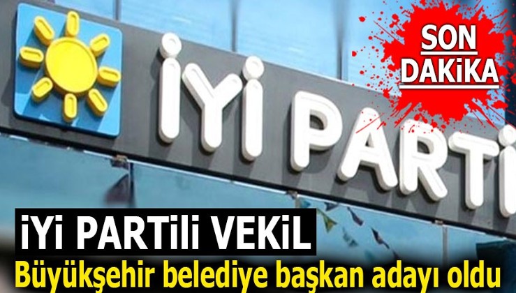 İYİ Partili Vekil Büyükşehir belediye başkan adayı oldu
