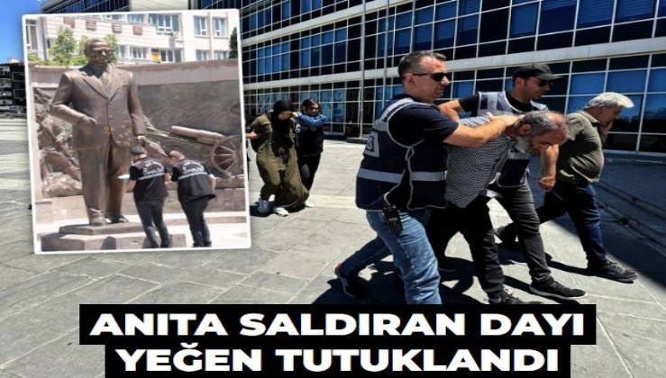 Kayseri’de Atatürk anıtına saldıran şüpheliler tutuklandı