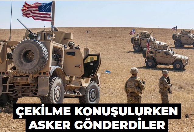 Çekilme konuşulurken asker gönderdiler