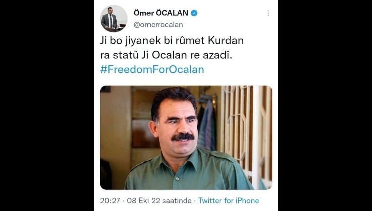 HDP ayrı PKK ayrı diyenler bunu okusunlar! HDP milletvekili Ömer Öcalan