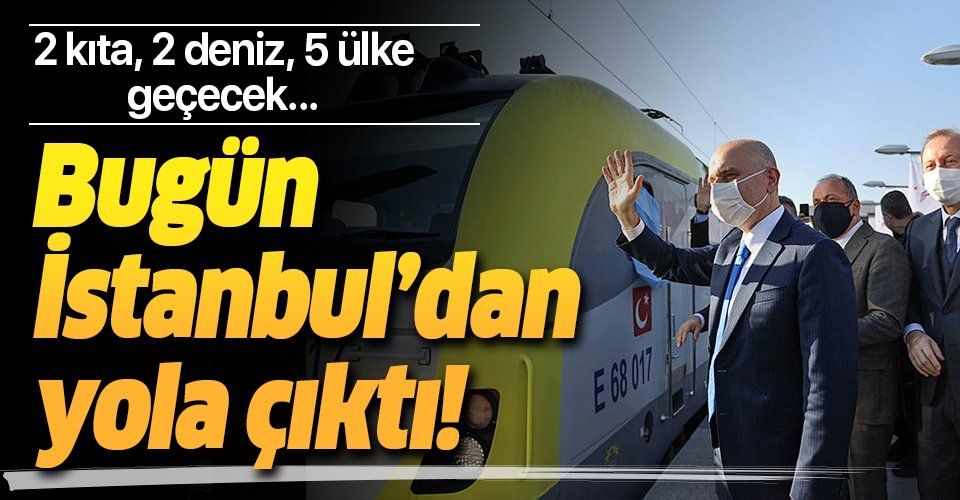 Türkiye'den Çin'e giden ilk ihracat treni uğurlandı