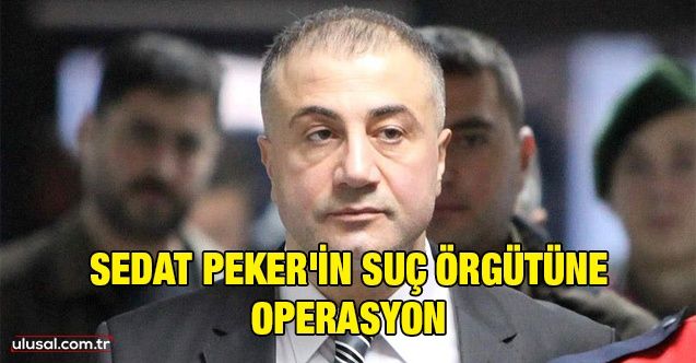 Sedat Peker'in suç örgütüne operasyon: 10 kişi gözaltına alındı