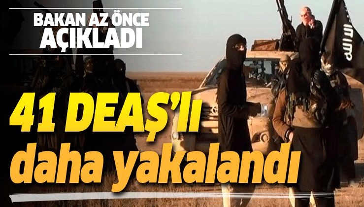 Son dakika: Bakan Soylu açıkladı! Barış Pınarı Harekatı bölgesinde 41 DEAŞ'lı daha teslim alındı.