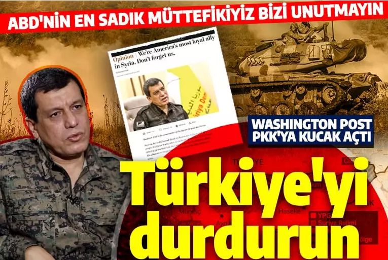 Washington Post gazetesi PKK'ya kucak açtı: ABD'nin sadık müttefikiyiz, bizi unutmayın