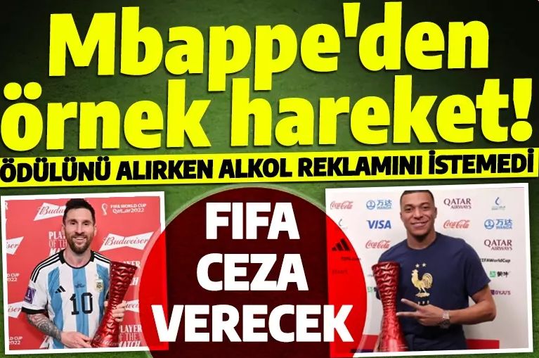 Mbappe'den 2022 Dünya Kupası'nda olay hareket! Alkol markasına karşı çıkınca FIFA cezayı kesti