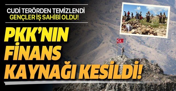 PKK'nın Cudi'deki önemli para kaynağı kesildi
