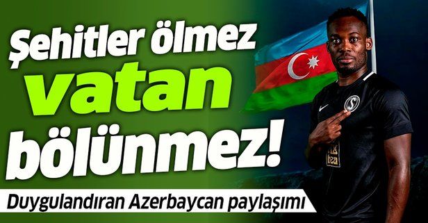 Dünyaca ünlü futbolcu Essien'den Azerbaycan paylaşımı