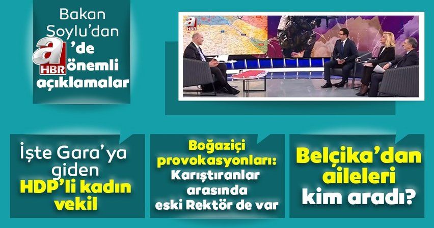 İçişleri Bakanı Süleyman Soylu, Gara'ya giden HDP'li milletvekilinin ismini açıkladı Dirayet Dilan Taşdemir