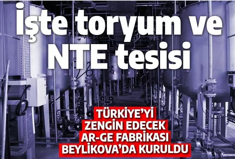 İşte Türkiye'yi zengin edecek tesis: Nadir Toprak Elementi ve toryum burada işleniyor
