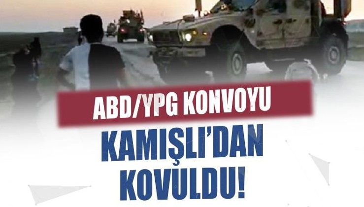 Suriye halkı ABD/YPG konvoyunu köylerinden kovdu