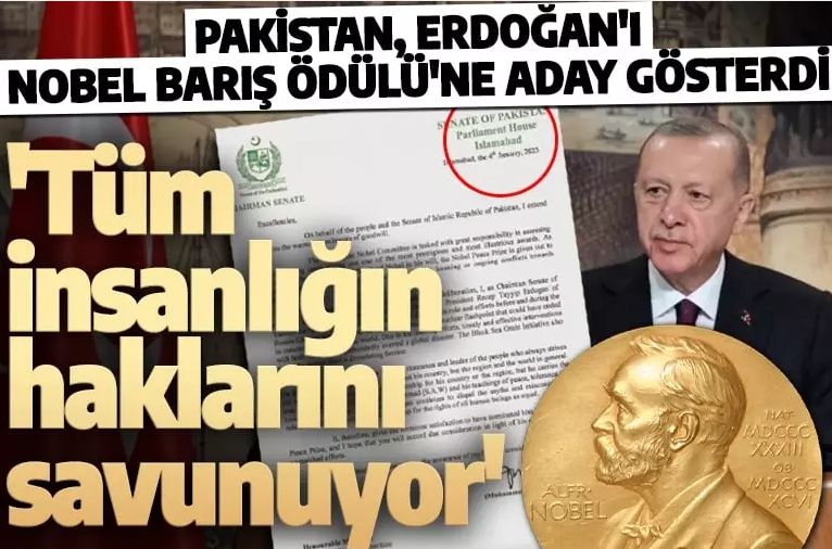 Pakistan'dan Cumhurbaşkanı Erdoğan hamlesi! Nobel Barış Ödülü'ne aday gösterdiler