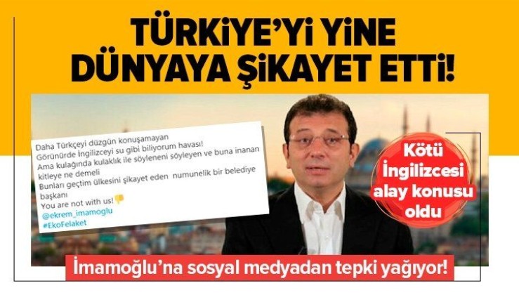 Chatham House icazetlisi Ekrem İmamoğlu Türkiye'yi dünyaya şikayet etti! Sosyal medyadan tepki yağıyor.