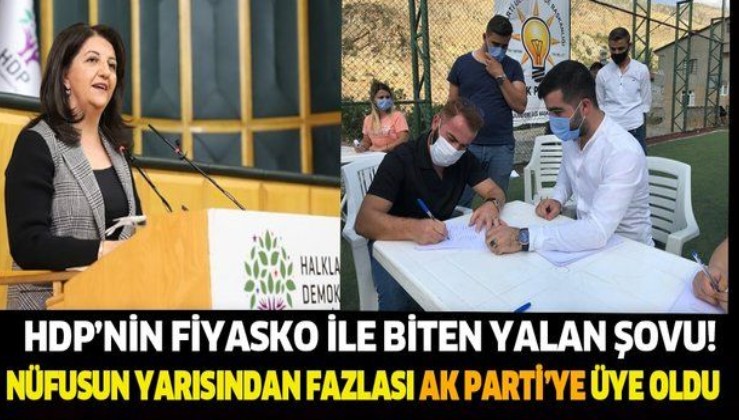 HDP'nin fiyasko ile biten yalan şovu!