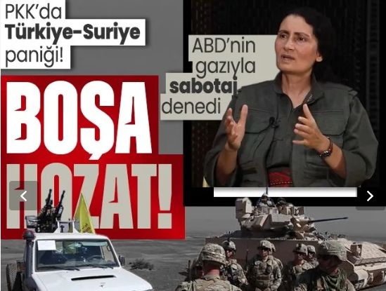 PKK'da 'TürkiyeSuriye' korkusu... Elebaşı Bese Hozat sabotaja başladı