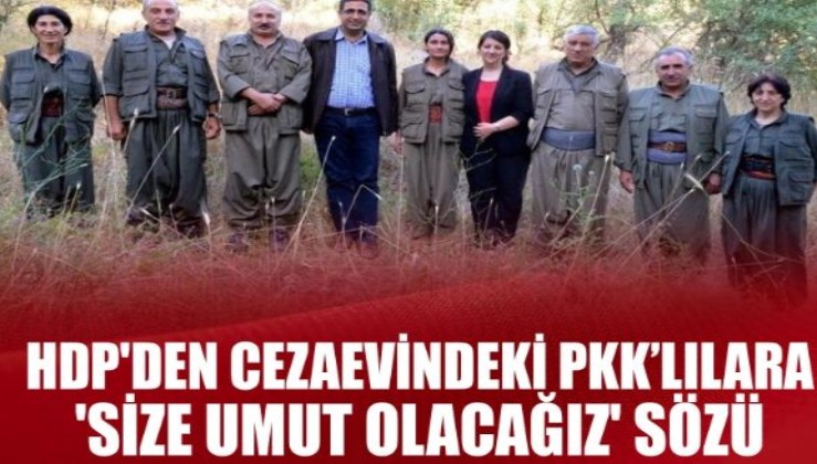 HDP'den cezaevindeki PKK’lılara 'Size umut olacağız' sözü