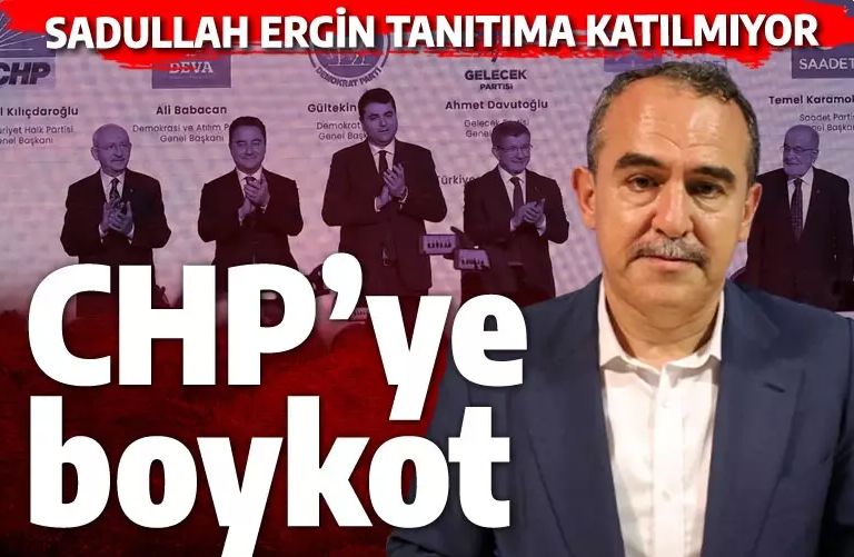 Sadullah Ergin CHP'yi boykot etti: Krizlerin adamı Ankara toplantısında yok