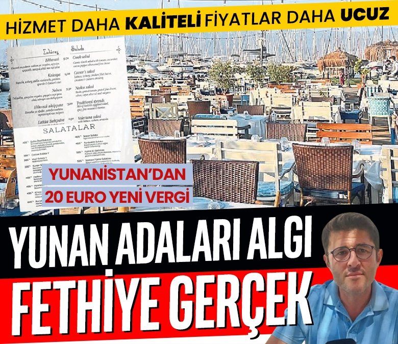 Yunan adaları algı Fethiye gerçek
