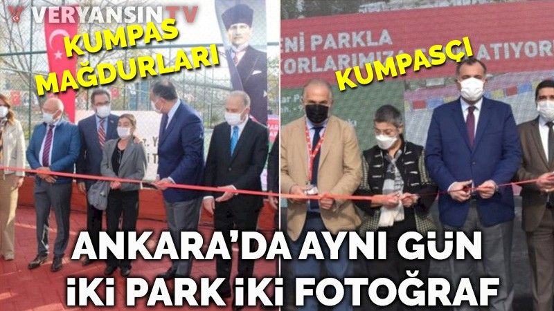 Ankara'da iki park, iki fotoğraf