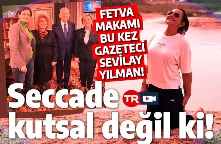 Sevilay Yılman'dan Erdoğan'a iftira! Hacerü'l Esved için put benzetmesi yaptı!