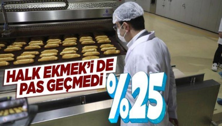 İstanbul'da Halk Ekmek fiyatlarına yüzde 25 zam!