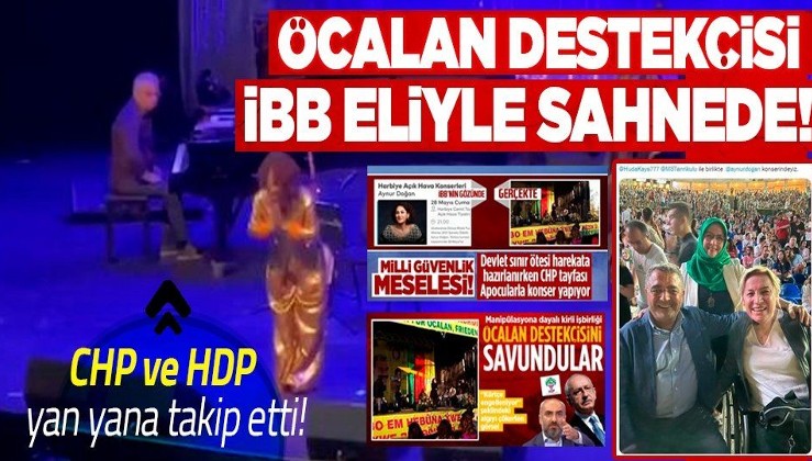 İBB tepkilere rağmen iptal etmemişti… CHP-HDP el ele, Aynur Doğan konserinde!