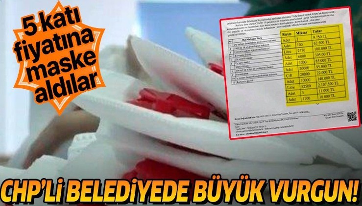 İzmir Seferihisar Belediyesi'nde büyük vurgun! 1 liralık maskeye 4 liradan fazla ödediler...
