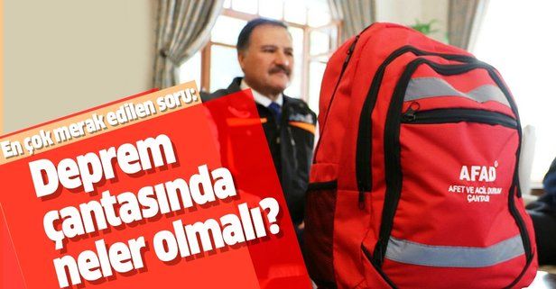 İstanbul'daki deprem sonrası en merak edilen soru bu oldu: Deprem çantasında neler olmalı?.