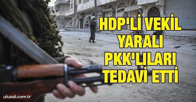 HDP'li vekil yaralı PKK'lıları tedavi etti
