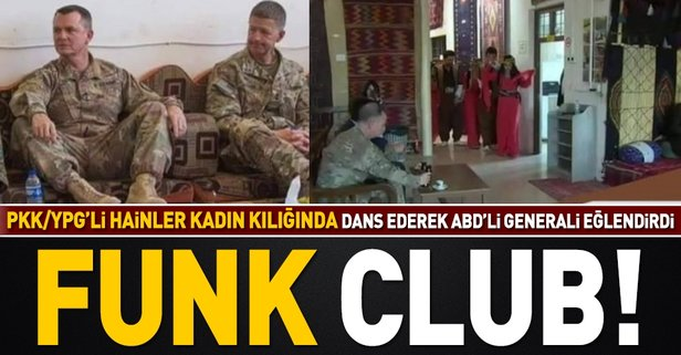 PKK/YPG'li hainler kadın kılığında ABD'li Generali eğlendirdi.