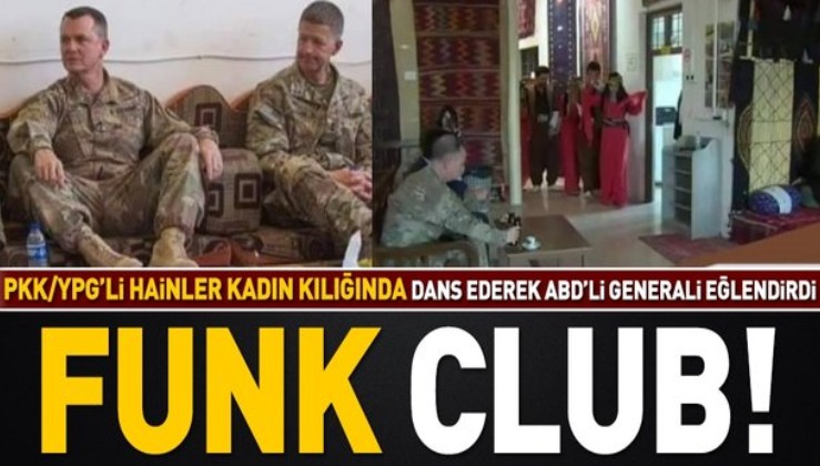 PKK/YPG'li hainler kadın kılığında ABD'li Generali eğlendirdi.