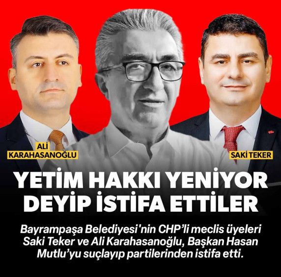 Yetim hakkı yeniyor deyip istifa ettiler