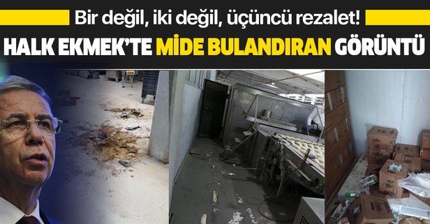 Ankara Büyükşehir Belediyesi'ne ait Halk Ekmek Fabrikası'nda skandal görüntü