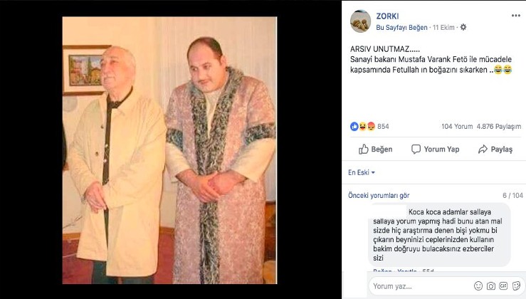 Fotoğrafta Fethullah Gülen’in yanındaki kişi Sanayi ve Teknoloji Bakanı Mustafa Varank mı?