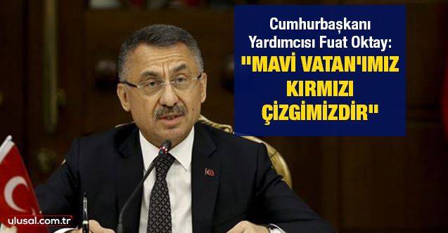 Cumhurbaşkanı Yardımcısı Fuat Oktay: "Mavi Vatan'ımız kırmızı çizgimizdir"