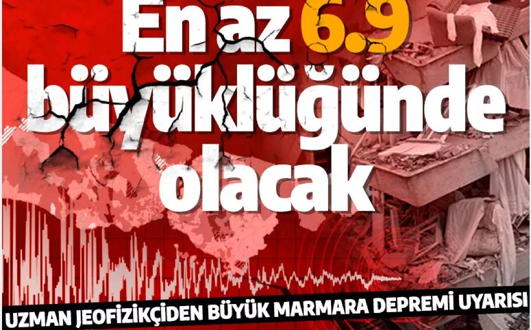 Ünlü profesörden korkutan büyük Marmara depremi uyarısı! En az 6.9 büyüklüğünde olacak