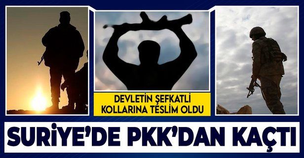 Terör örgütü PKK'dan kaçan 1 terörist, devletin şefkatli kollarına teslim oldu
