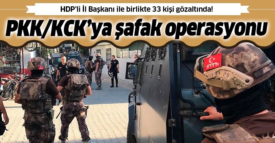PKK/KCK operasyonu: HDP'li İl Başkanı gözaltına alındı!